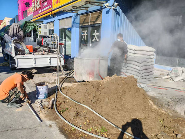 吊罗山乡顶管注浆加固